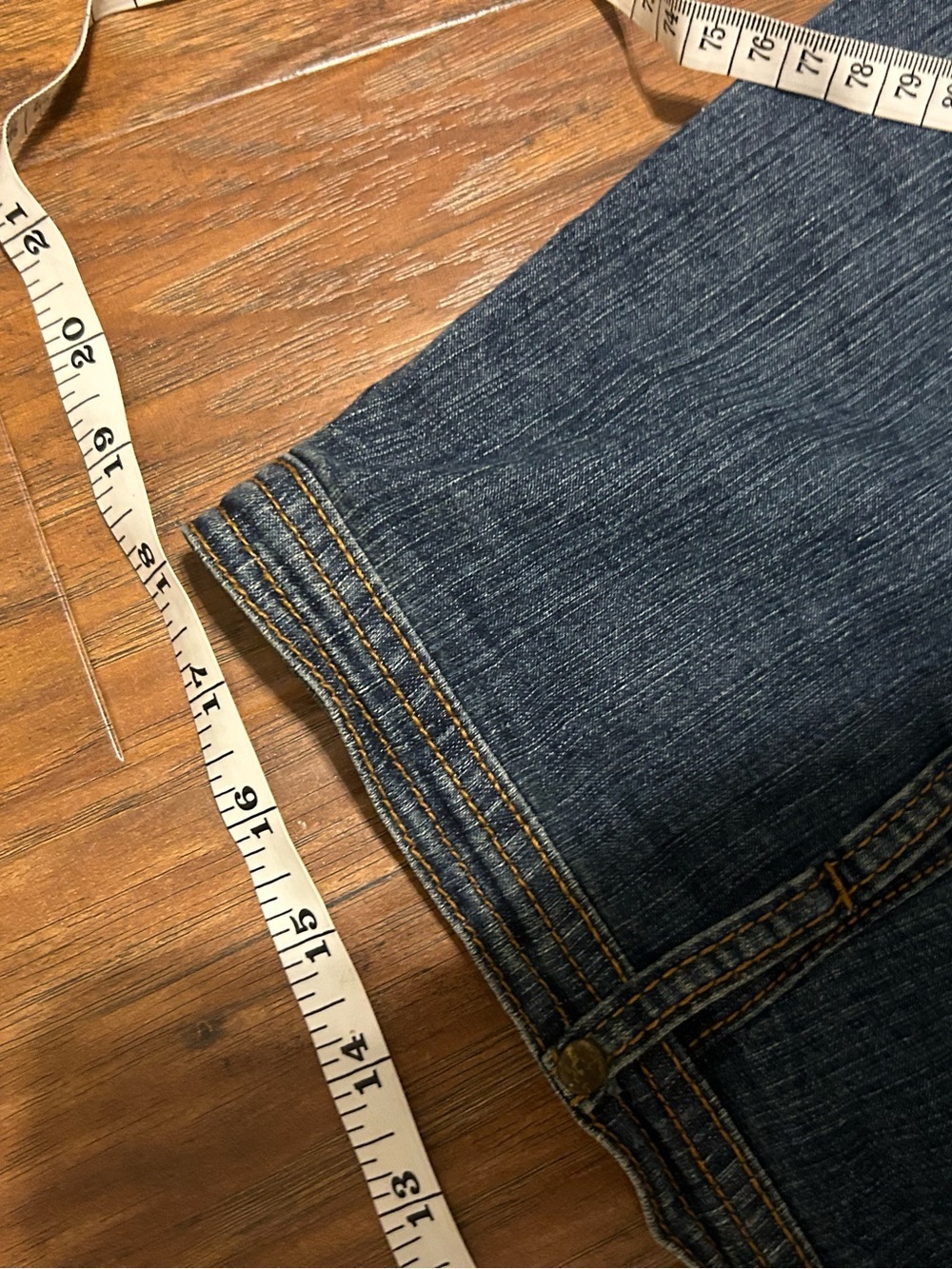 Denim Patchwork A-Line Skirt - Picture 8 of 8